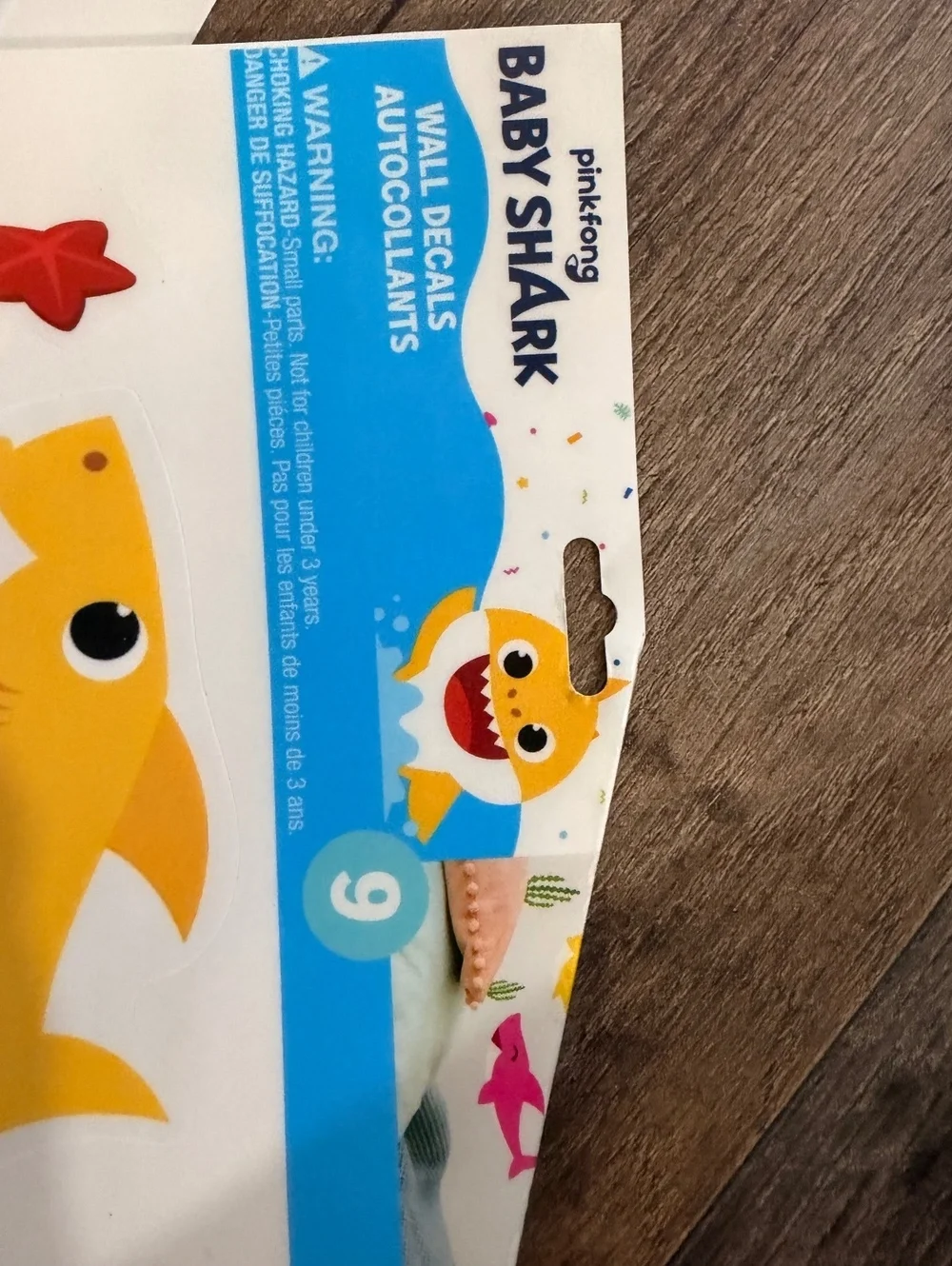 Pinkfong Baby Shark Wall Decals Autocollants